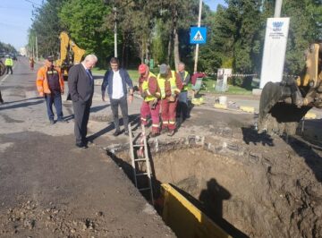 Ion Lungu la avaria de pe bulevardul 1 Mai