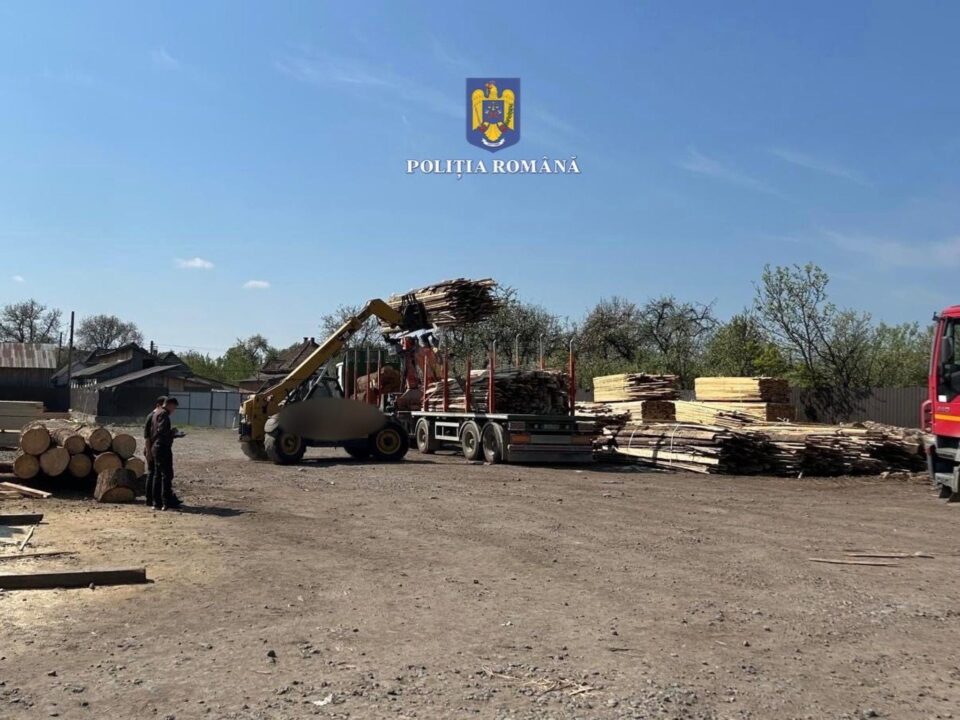 Transport clandestin de cherestea, depistat de polițiști