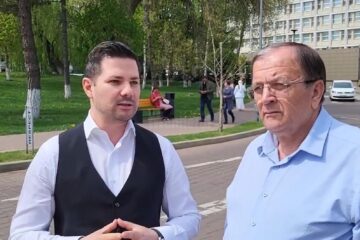 Preșdeintele CJ Suceava, Gheorghe Flutur, și managerul Spitalului Clinic Județean, dr. Alexandru Calancea