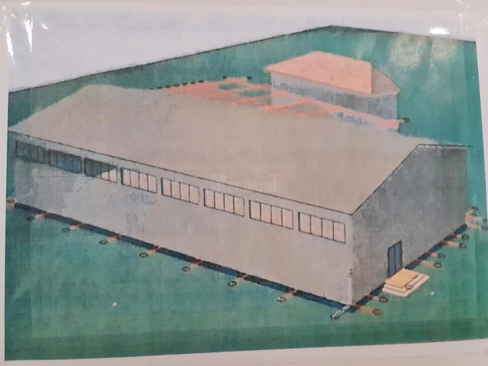 Schita de proiect a viitoarei săli de sport de la Școala nr. 4