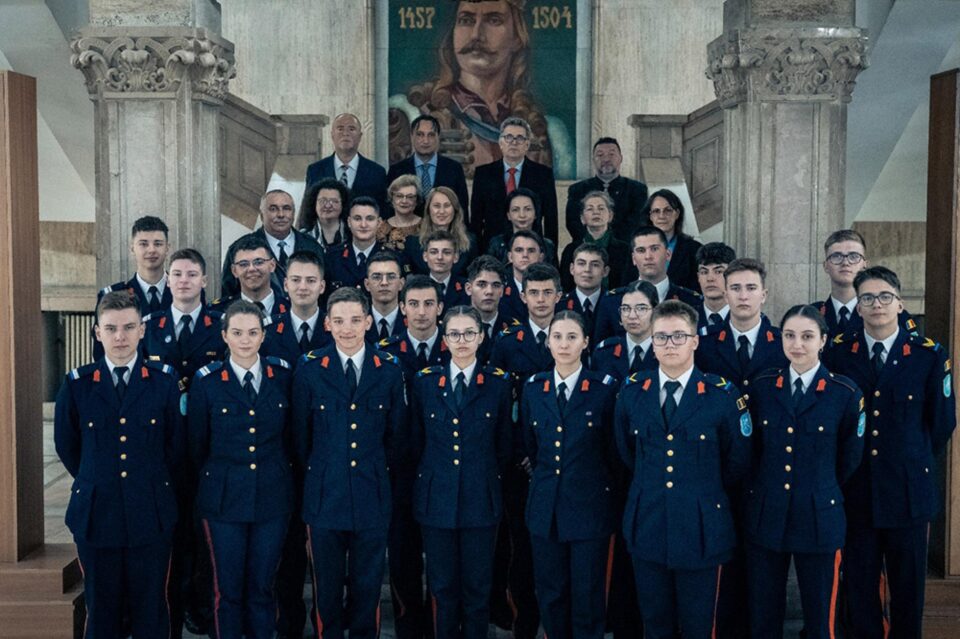 Lotul de olimpici de la Colegiul Militar. Foto: elev fruntaș Matei Trofin