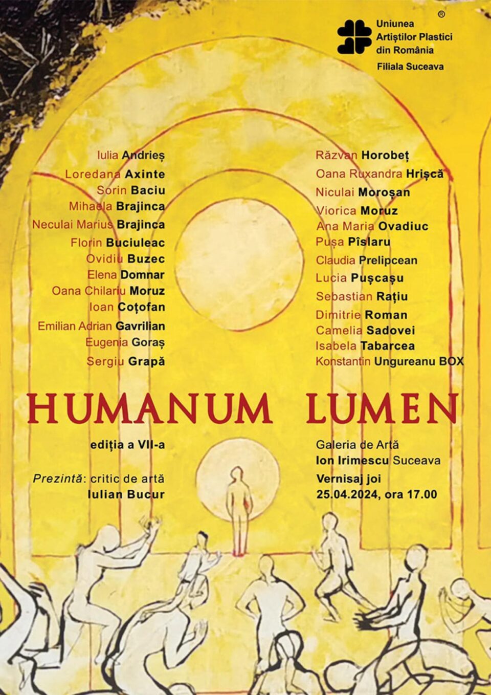 26 de artiști, membri ai Filialei UAP Suceava, vor expune, joi, la Galeria de Artă „Ion Irimescu” 26 de artiști, membri ai Filialei UAP Suceava, vor expune, joi, la Galeria de Artă „Ion Irimescu”