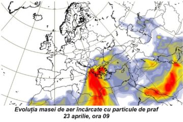 Evoluția norului de praf saharian 1