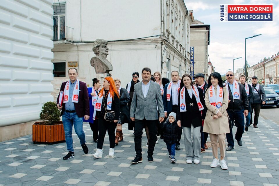 Gheorghe Apetrii și echipa PSD din Vatra DOrnei și-au depus candidaturile pentru Primărie și Consiliul Local