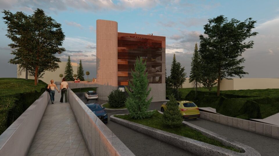Planurile de construire a parcării supraterane cu cinci niveluri de pe strada Ștefan Tomșa, pe locul eliberat de garaje
