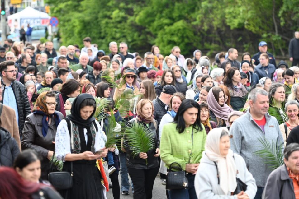 Procesiune de la Florii, la Suceava