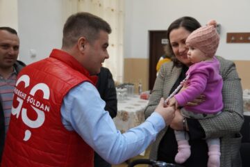Gheorghe Șoldan a participat la o întâlnire cu circa 200 de locuitori ai comunei Bălăceana