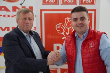 Deputatul PSD Gheorghe Șoldan și primarul comunei Ciprian Porumbescu, Dumitru Nimițean