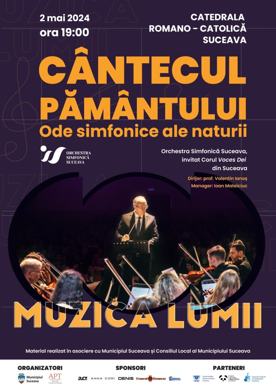 „Cântecul pământului. Ode simfonice ale naturii”, la Catedrala Romano-Catolică Suceava „Cântecul pământului. Ode simfonice ale naturii”, la Catedrala Romano-Catolică Suceava