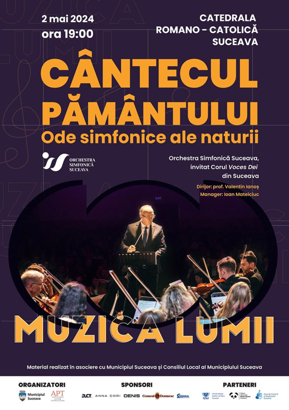 „Cântecul pământului. Ode simfonice ale naturii”, la Catedrala Romano-Catolică Suceava „Cântecul pământului. Ode simfonice ale naturii”, la Catedrala Romano-Catolică Suceava
