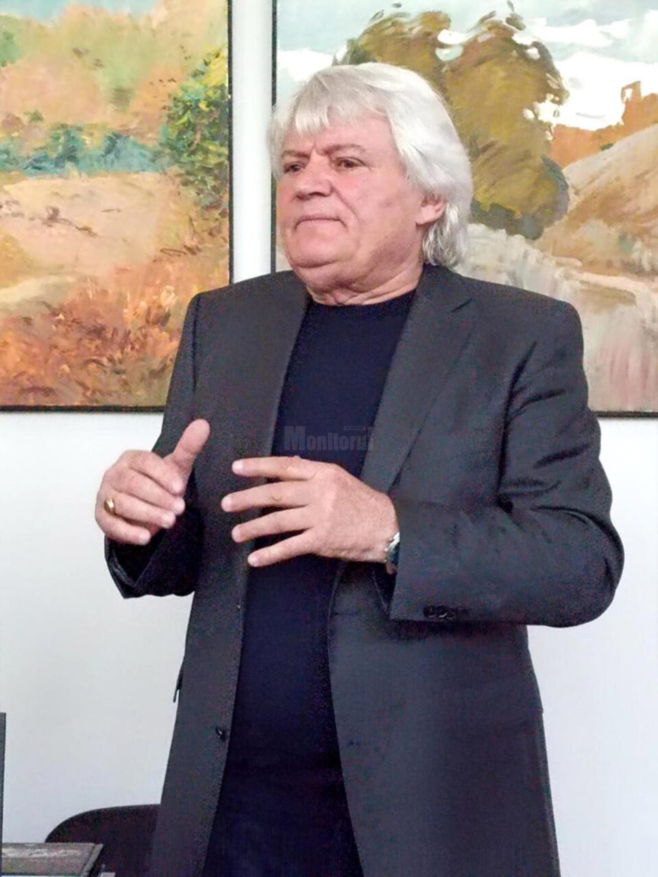 Artistul și scriitorul Leonid Popescu, în cadrul evenimentului de la Gura Humorului