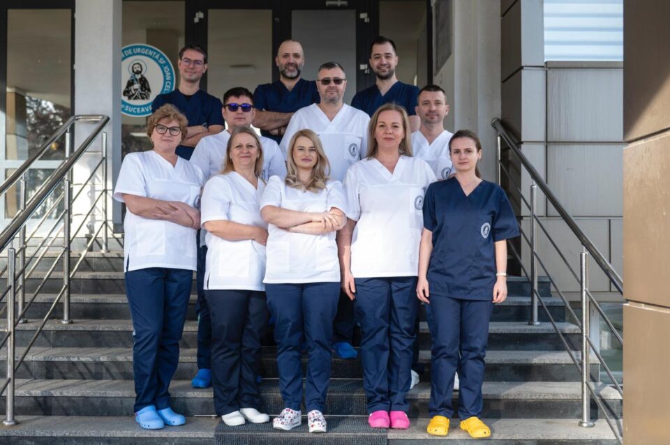 Echipa medicală care trataează accidentul vascular cerebral acut la spitalul din Suceava