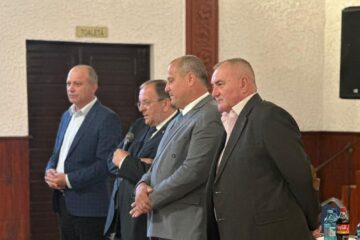 Gheorghe Flutur a fost prezent la lansarea candiaturii din partea PNL pentru un nou mandat a primarului din Mănăstirea Humorului, VIorel Croitoru