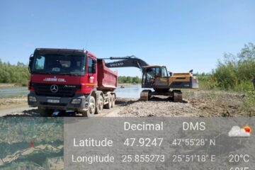 Amendă de 60.000 de lei pentru extrageri ilegale de balast din albia râului Suceava