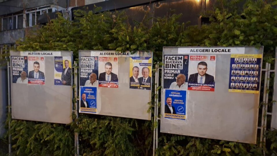 Viceprimarul Sucevei Lucian Harșovschi face un nou apel către partidele politice să respecte regulile pentru afișajul electoral