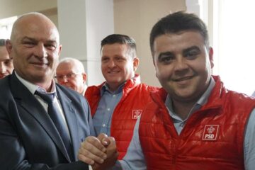 Gheorghe Șoldan și candidatul PSD pentru Primăria Ipotești, Sorin Tofan