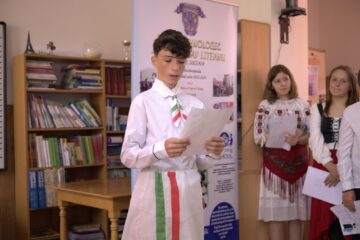 Ziua Europei, marcată la Liceul Tehnologic „Iorgu Vârnav Liteanu” din Liteni. Foto: Luca-Gabriel Hatnean