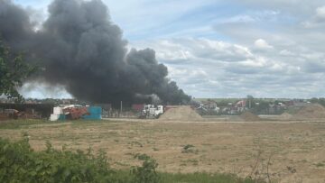 Un incendiu la o fabrică din Salcea a impus transmiterea unui mesaj Ro-Alert
