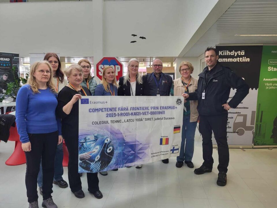 Cadre didactice de la Colegiul Tehnic „Lațcu Vodă” Siret, la specializare în Finlanda