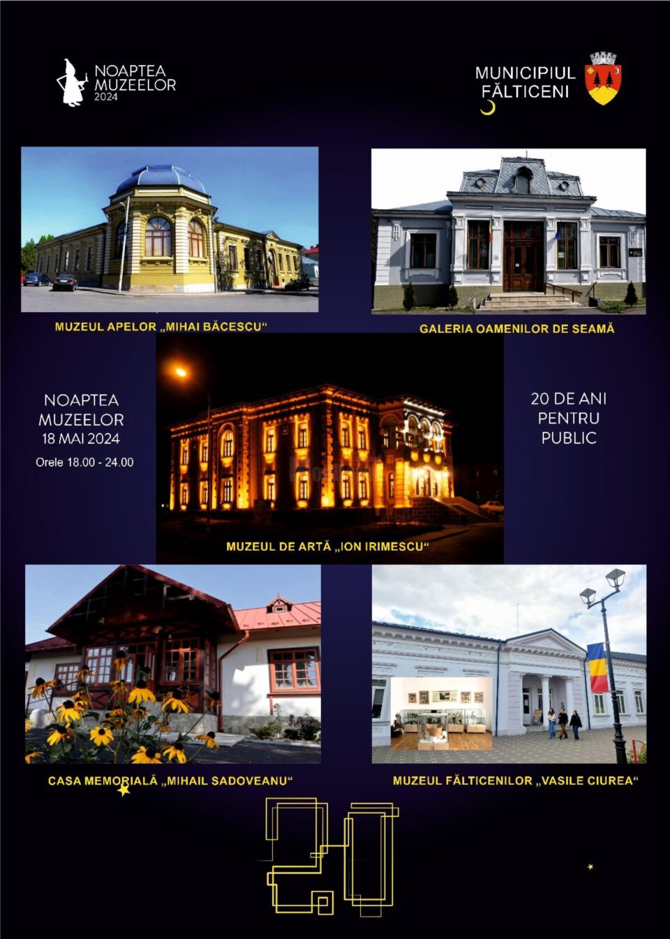Cele 5 muzee din Fălticeni se alătură evenimentului național „Noaptea Muzeelor 2024”