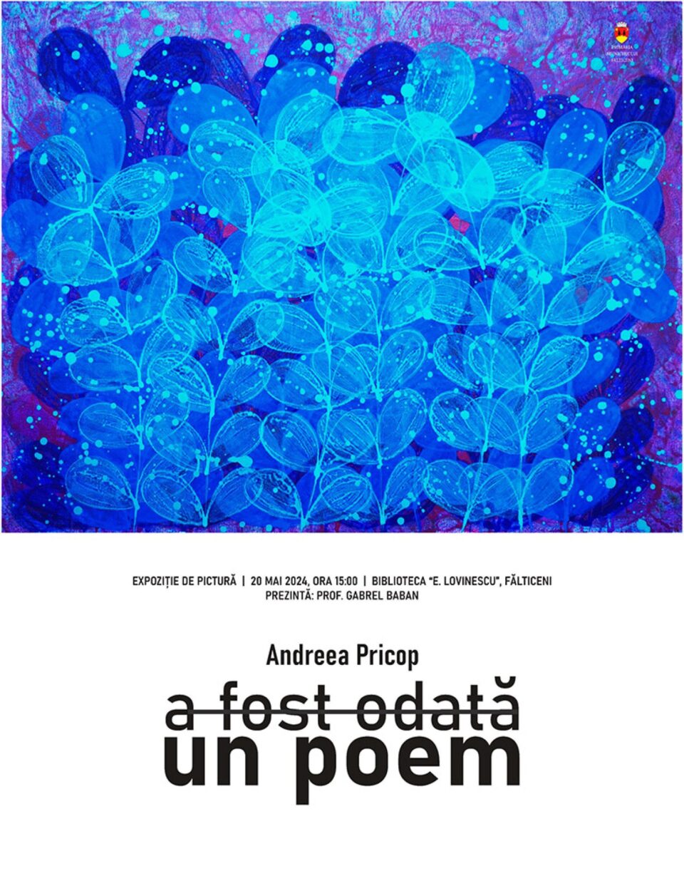 Vernisajul expoziției artistei Andreea Pricop, la Biblioteca Municipală din Fălticeni Vernisajul expoziției artistei Andreea Pricop, la Biblioteca Municipală din Fălticeni