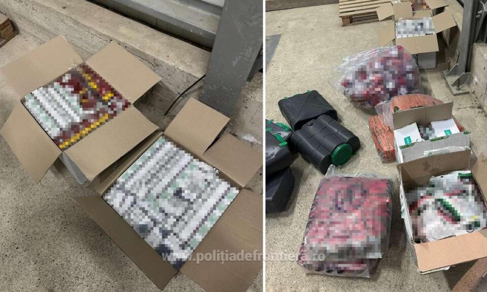 Substanțe toxice pentru ucis șobolani și țigări de contrabandă, găsite într-o mașină care venea din Ucraina