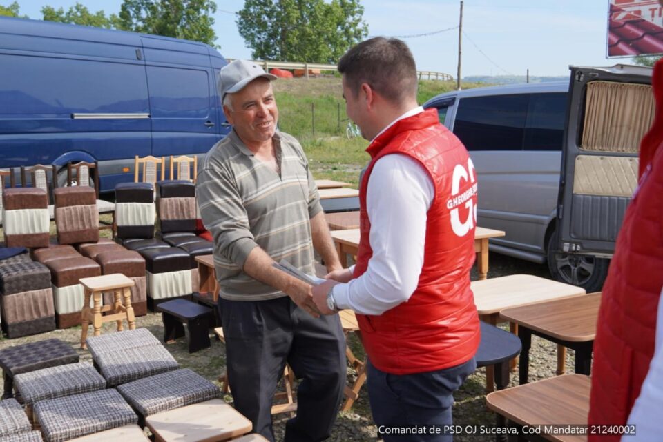 Gheorghe Șoldan a prezentat programul său de dezvoltare a județului localnicilor din Milișăuți