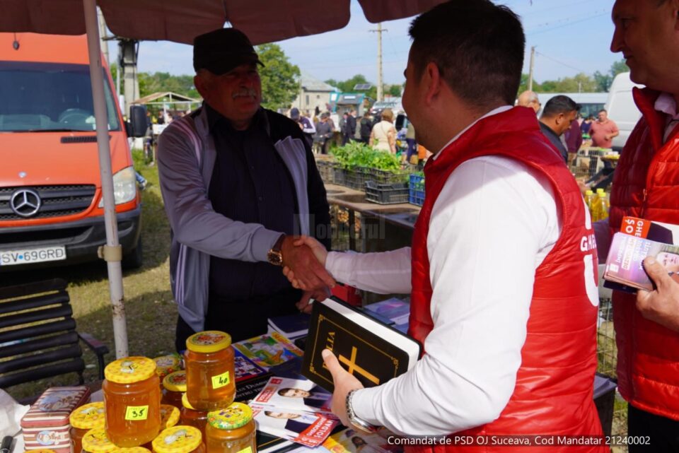 Gheorghe Șoldan a prezentat programul său de dezvoltare a județului localnicilor din Milișăuți