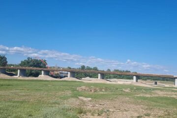 Lucrări la podul de la Milișăuți