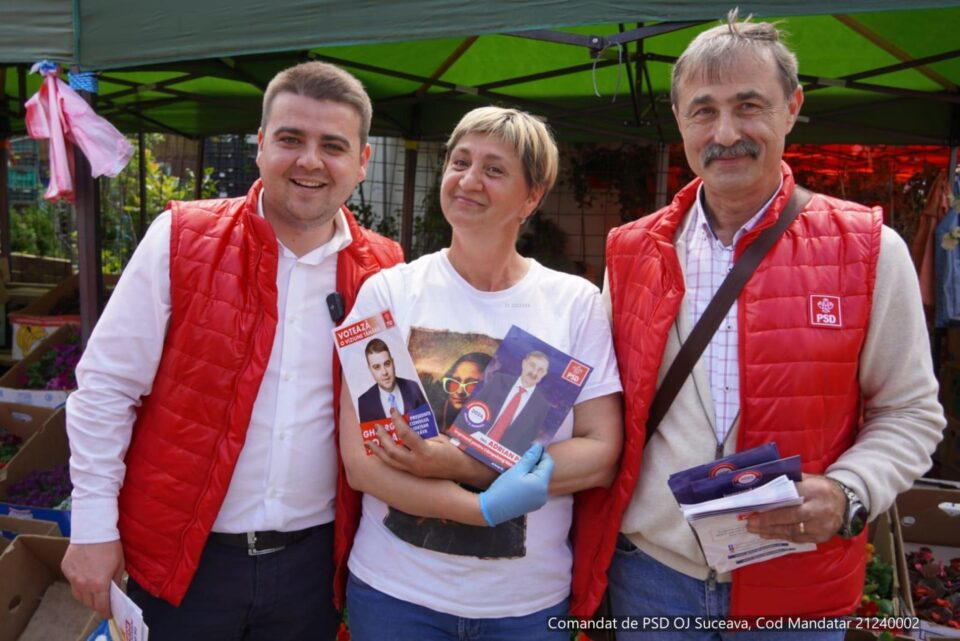 Gheorghe Șoldan și Adrian Posa, întâlniri cu locuitorii din Câmpulung Moldovenesc