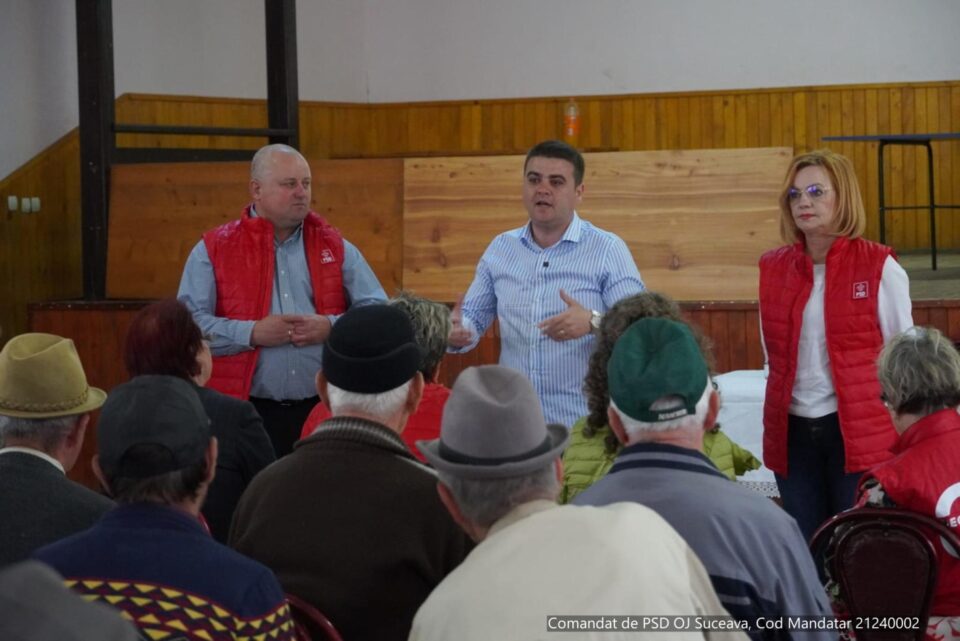 Candidatul PSD pentru șefia județului Suceava le-a promis locuitorilor din Stroiești că nu va fi un politician pe care o să-l vadă o dată la patru ani