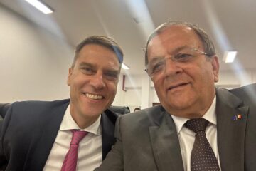 Gheorghe Flutur s-a întâlnit cu președintele Camerei de Comerț și Industrie Româno-Germane, Sebastian Metz