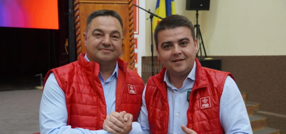 Gheorghe Șoldan și candidatul PSD pentru Primăria Vama, Constantin Ciosnar