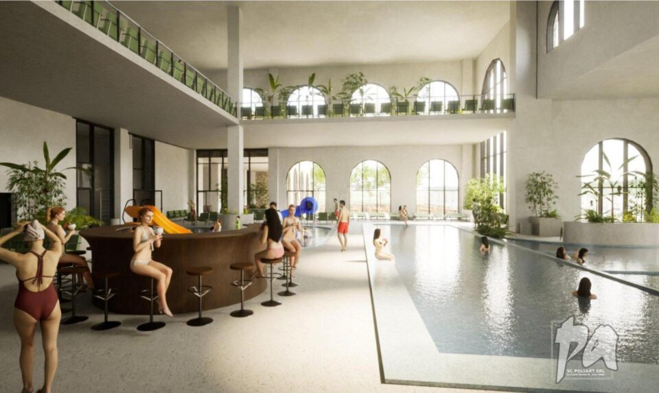 Aquapark cu centru Wellness&SPA și grădină urbană
