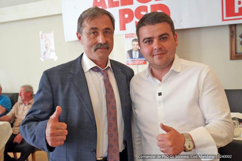 Candidatul PSD la președinția Consiliului Județean Suceava, deputatul Gheorghe Șoldan și candidatul PSD la funcția de primar la Câmpulung Moldovenesc, Adrian Posa