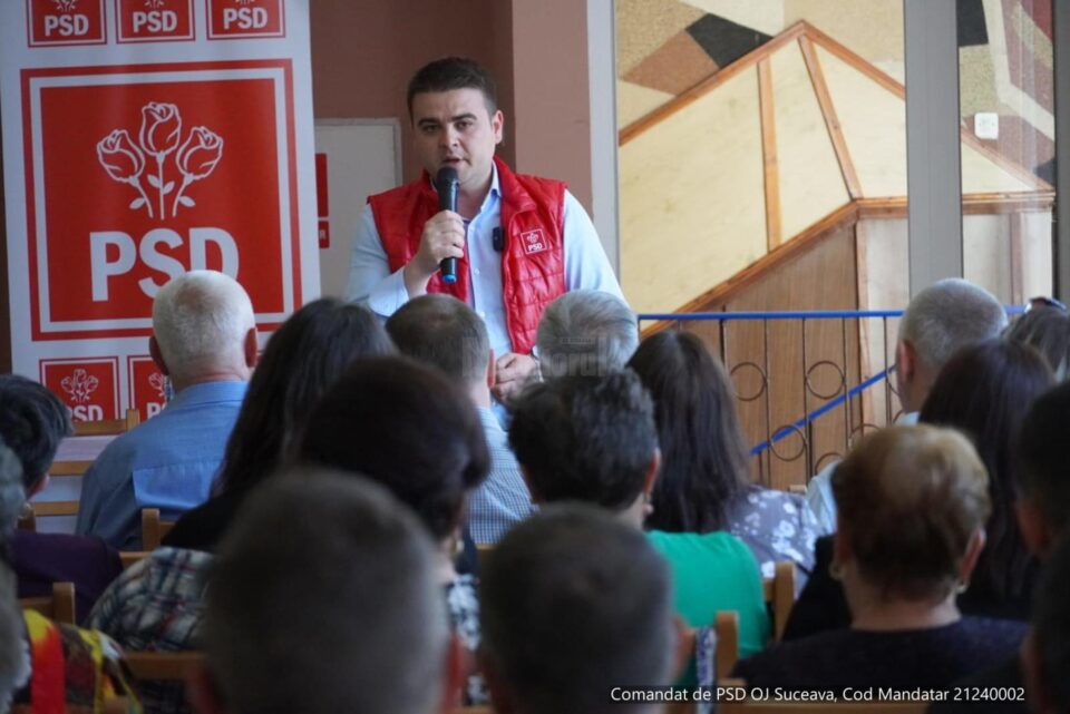 Planurile de dezvoltare a comunei Ostra, prezentate localnicilor de Gheorghe Șoldan și candidatul PSD la primărie, Marian Răzvan Calenciuc