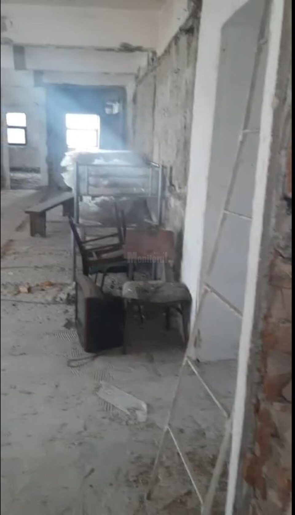 Etajul I al clădirii in care funcționează stația de ambulanta din Vatra Dornei
