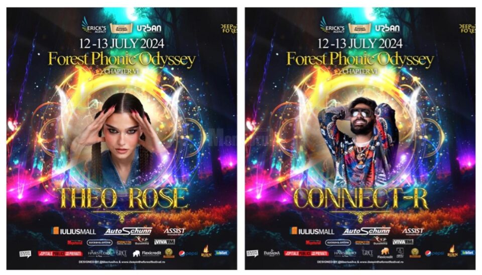 Theo Rose și Connect-R, pe scena festivalului „Deep in the forest”, din 13 și 14 iulie