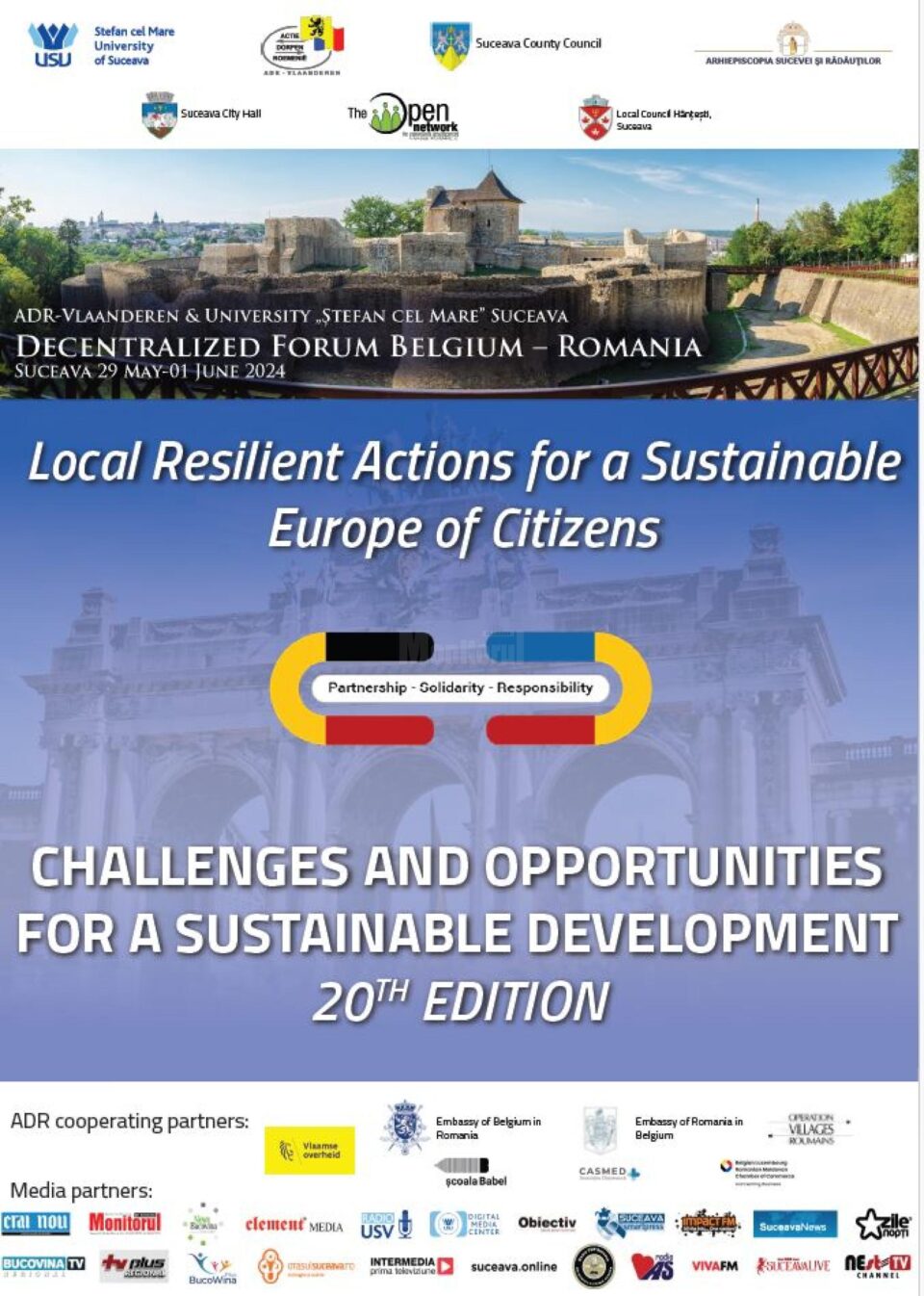 Universitatea „Ștefan cel Mare”, partener al Forumului Belgia – România, care are loc la Suceava Universitatea „Ștefan cel Mare”, partener al Forumului Belgia – România, care are loc la Suceava