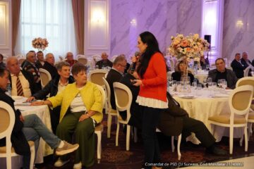 Ministrul Muncii, Simona Bura Oprescu, a venit la Suceava pentru a-l susține pe Gheorghe Șoldan pentru șefia județului