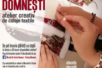 „Veșminte domnești”, atelier creativ de colaje textile, organizat de Muzeul Național al Bucovinei