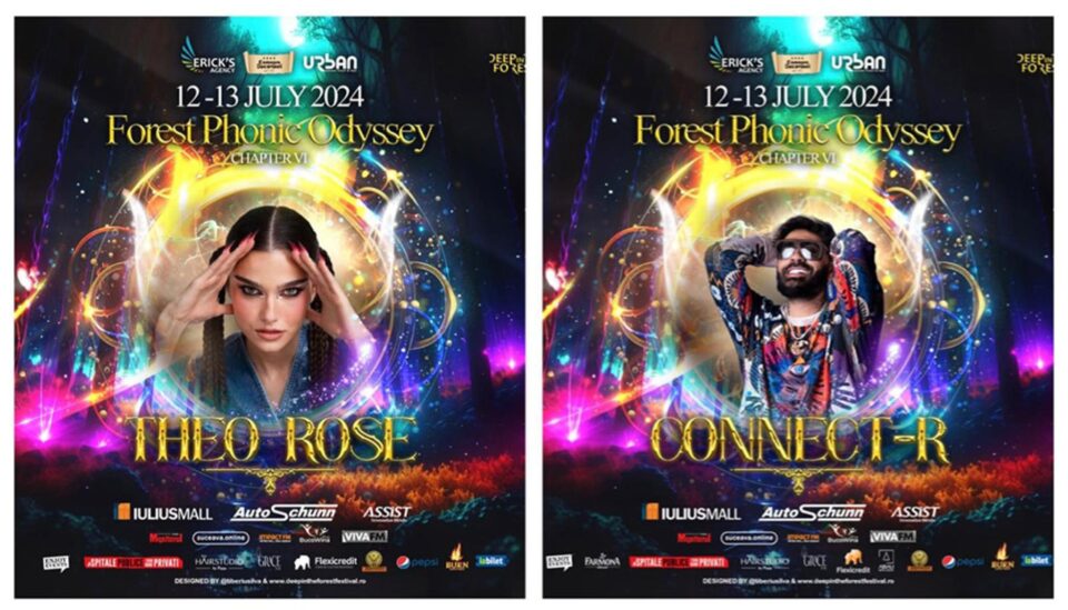Theo Rose și Connect-R, pe scena festivalului „Deep in the forest”, din 12 și 13 iulie