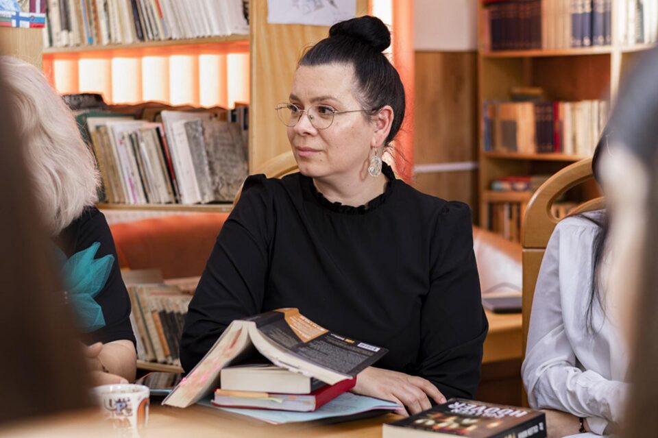 Inițiatoarea proiectului, doamna profesor Ana Maria Briana Belciug, director-adjunct. FOTO Luca-Gabriel Hatnean