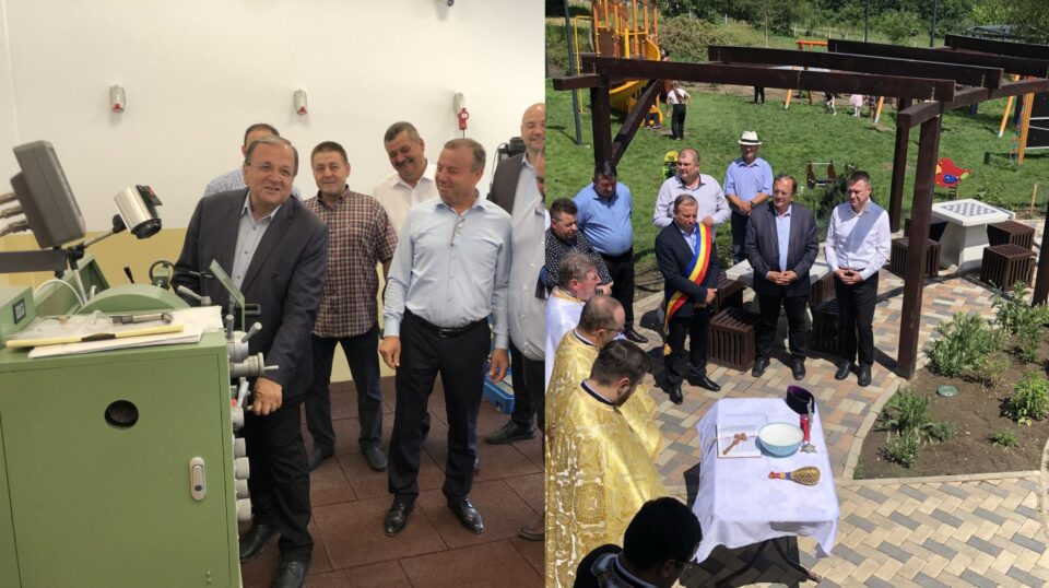 Copiii și tinerii din Liteni au primit cadou de 1 iunie o școală nouă și un parc nou