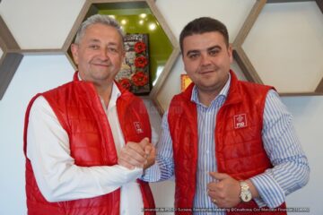 Gheorghe Șoldan și primarul PSD din Vicovu de Jos, Vasile Țugui
