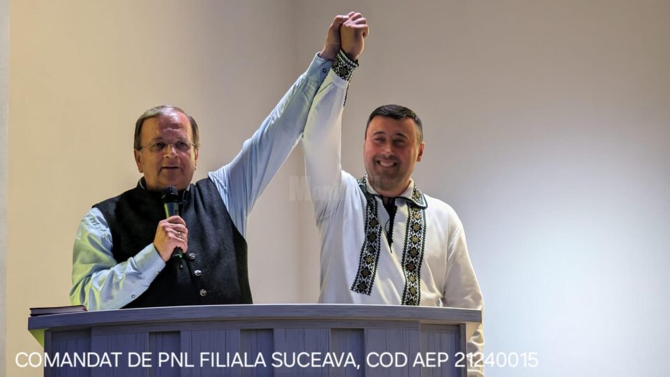 Gheorghe Flutur si primarul liberal din Horodnic de Sus, Valentin Luță