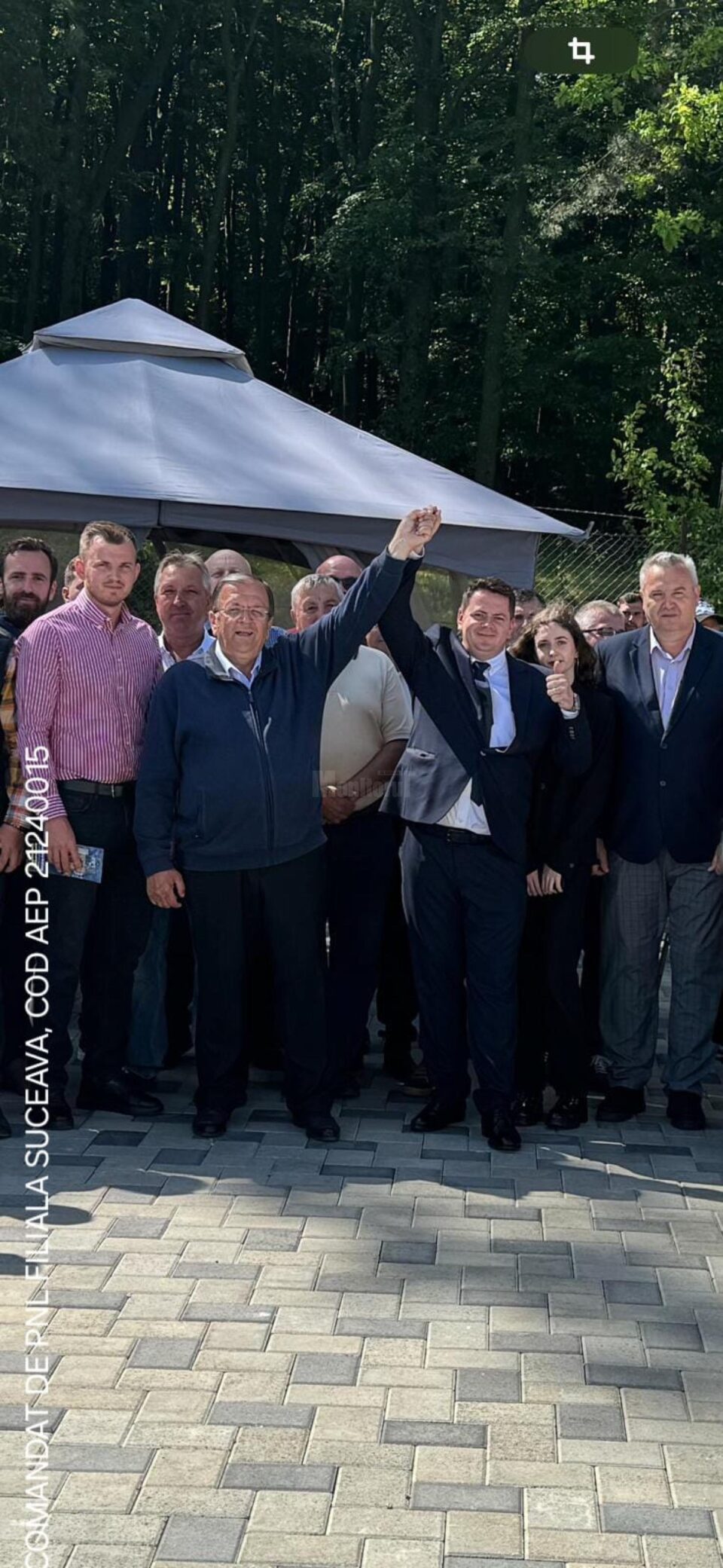 Gheorghe Flutur alături de candidatul PNL pentru Primăria Volovăț, Ionel Vicol (1)