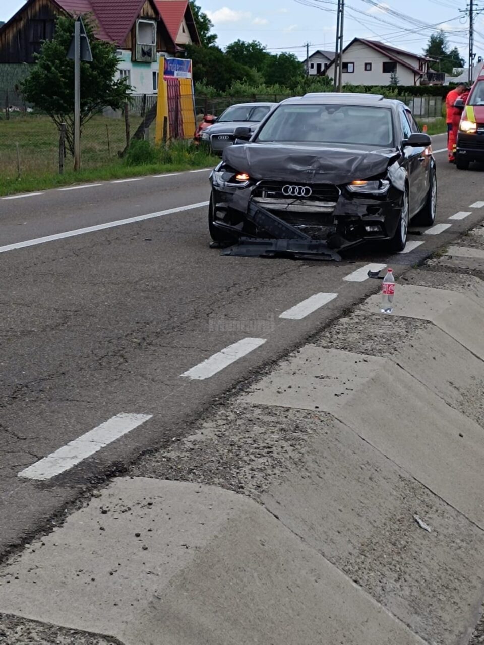 Mașina implicată în accident