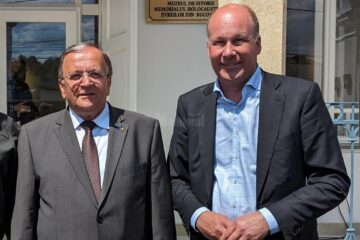 Gheorghe Flutur și Martin Sailer, președintele Regiunii Schwaben