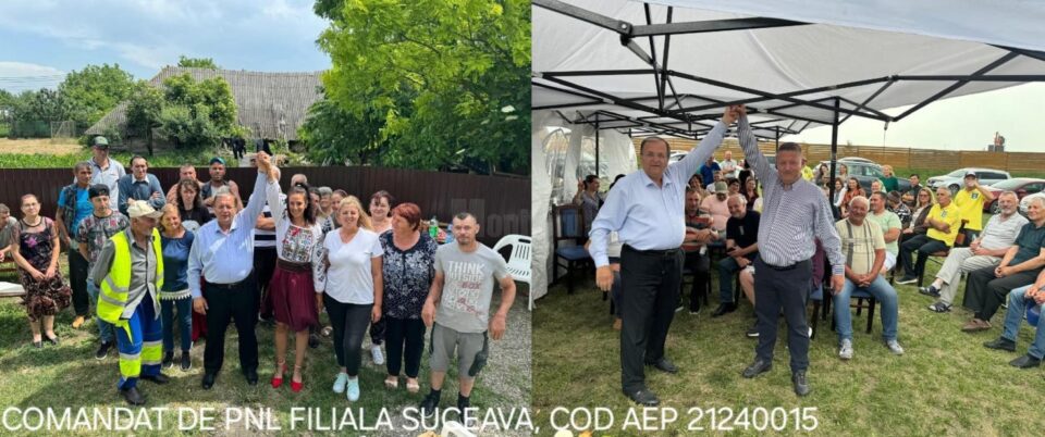 Gheorghe Flutur alături de candidații PNL pentru primăriile din Forăști și Drăgușeni